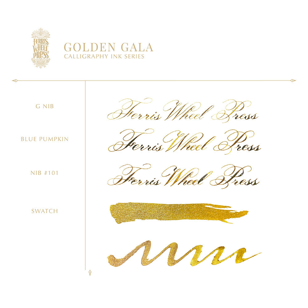 [28ml] Ferris Wheel Press Fanciful Events Collection (pigment ink) Golden Gala Golden Gala Ferris Ink