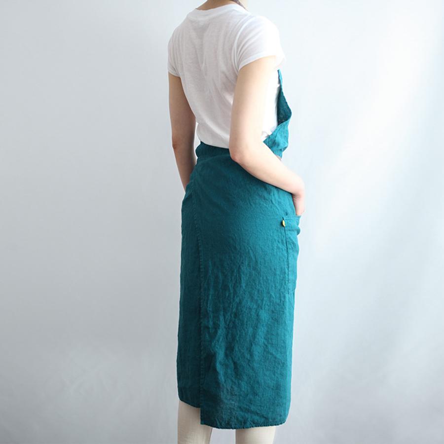 Lino e Lina A234 Full Apron Manon Blue Pavone