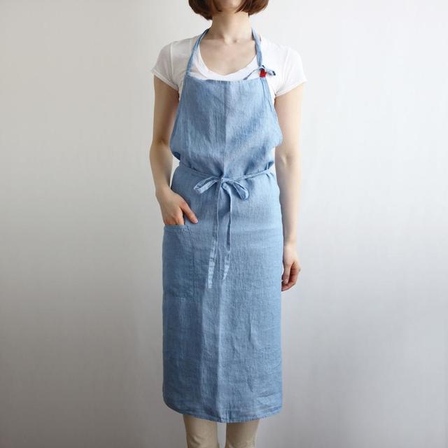 Lino e Lina A551 Full Apron Manon Blue Ciel