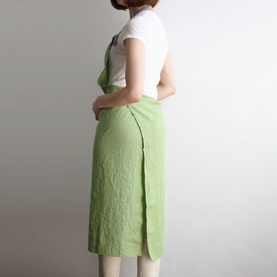 Lino e Lina A571 Full Apron Manon Lettuce Green