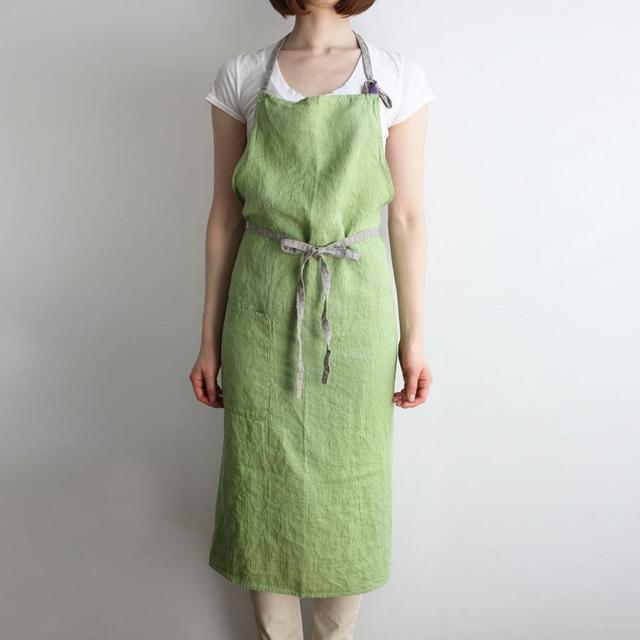 Lino e Lina A571 Full Apron Manon Lettuce Green