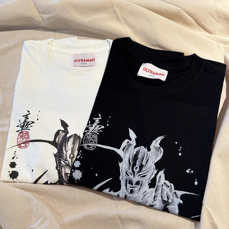 【蔦屋書店オリジナル】ウルトラマンゼロ 水墨画 Tシャツ 白XL