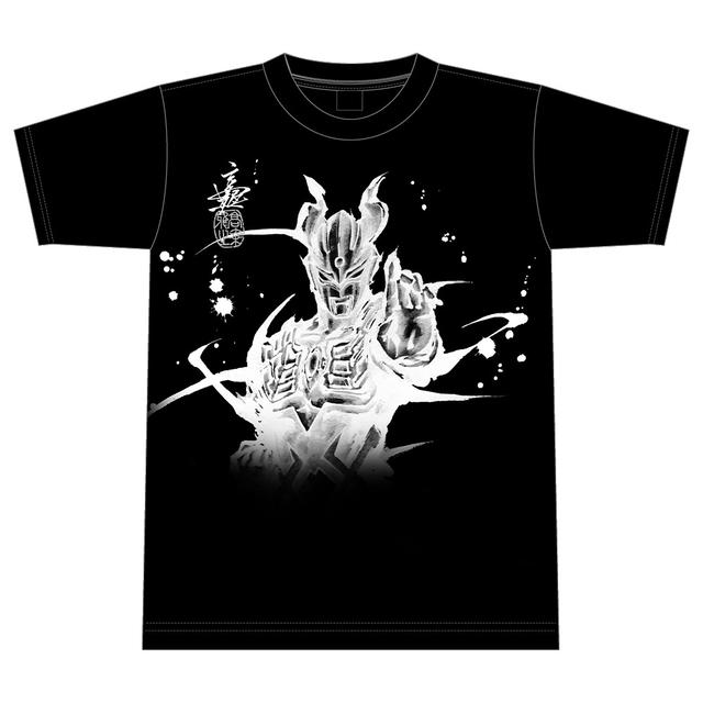 【蔦屋書店オリジナル】ウルトラマンゼロ 水墨画 Tシャツ 黒XL