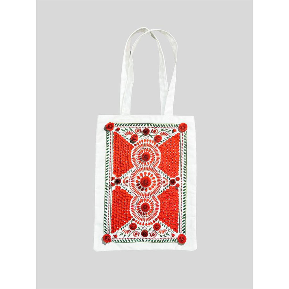 [Yoshida Uni] PLAYING CARDS red (BOOK TYPE) TOTE BAG set