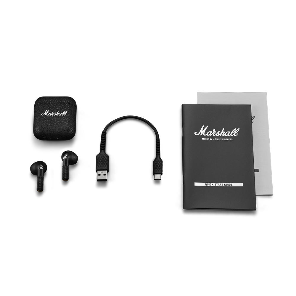 Marshall Minor IV Black Wireless Earphones