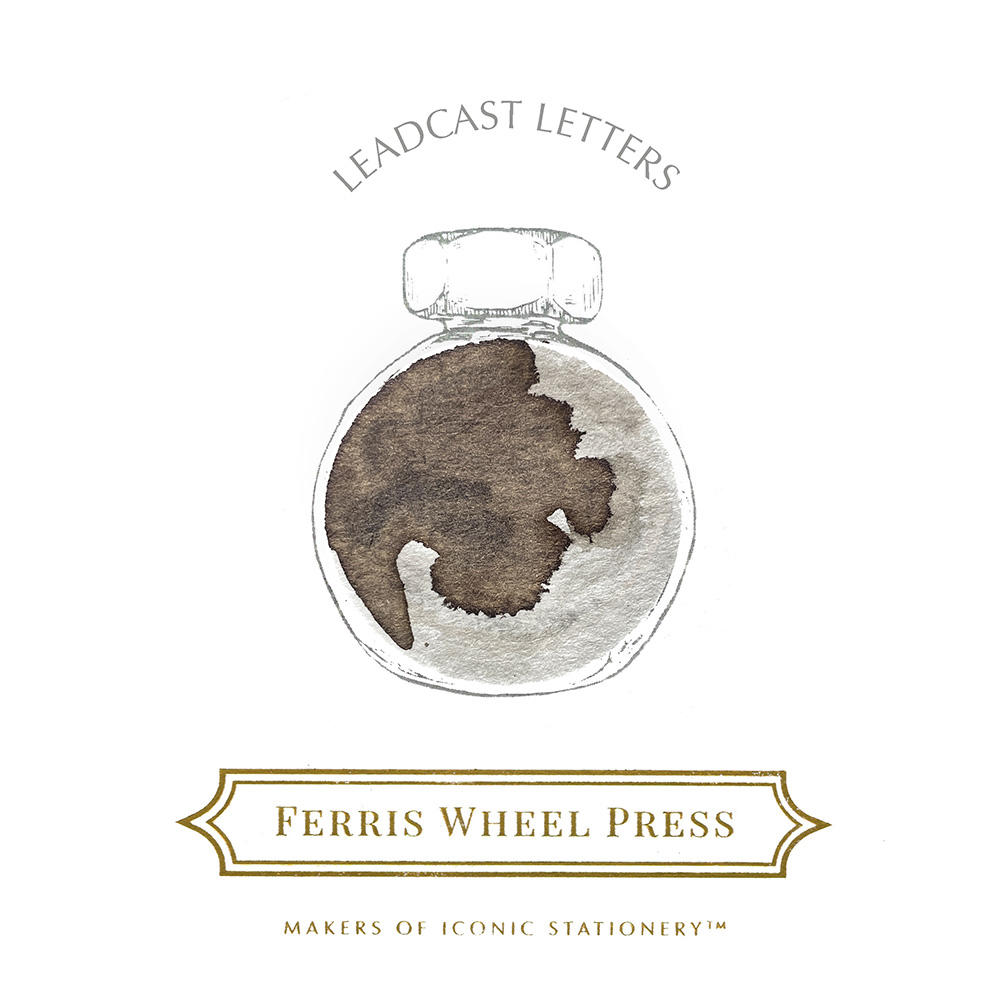 [38ml] Ferris Wheel Press Leadcast Letters Ferris Ink