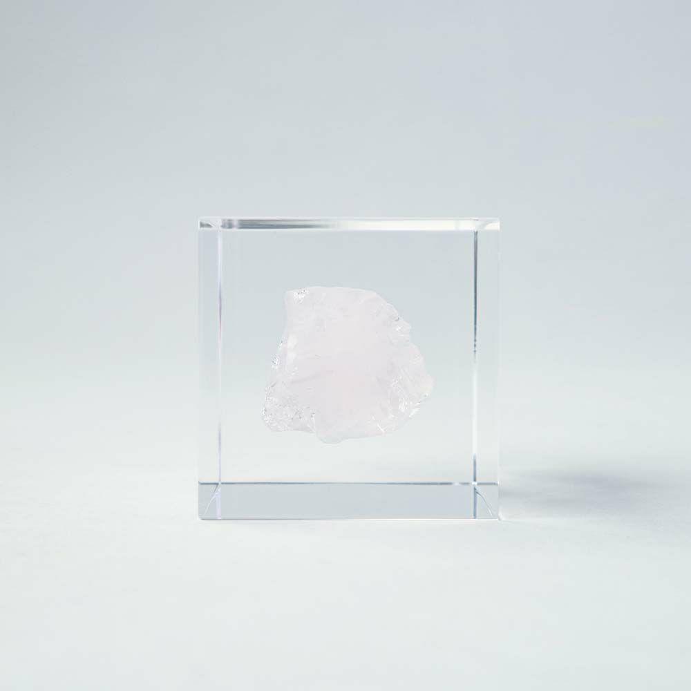 Sola cube rose quartz (4cm)