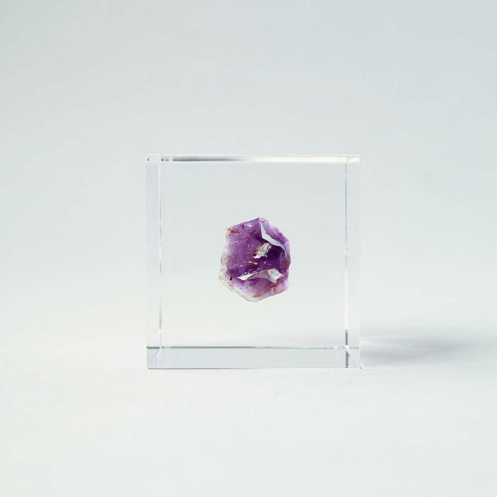 Sola cube amethyst (4cm)