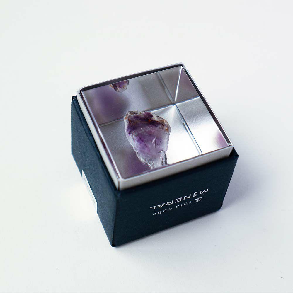 Sola cube amethyst (4cm)