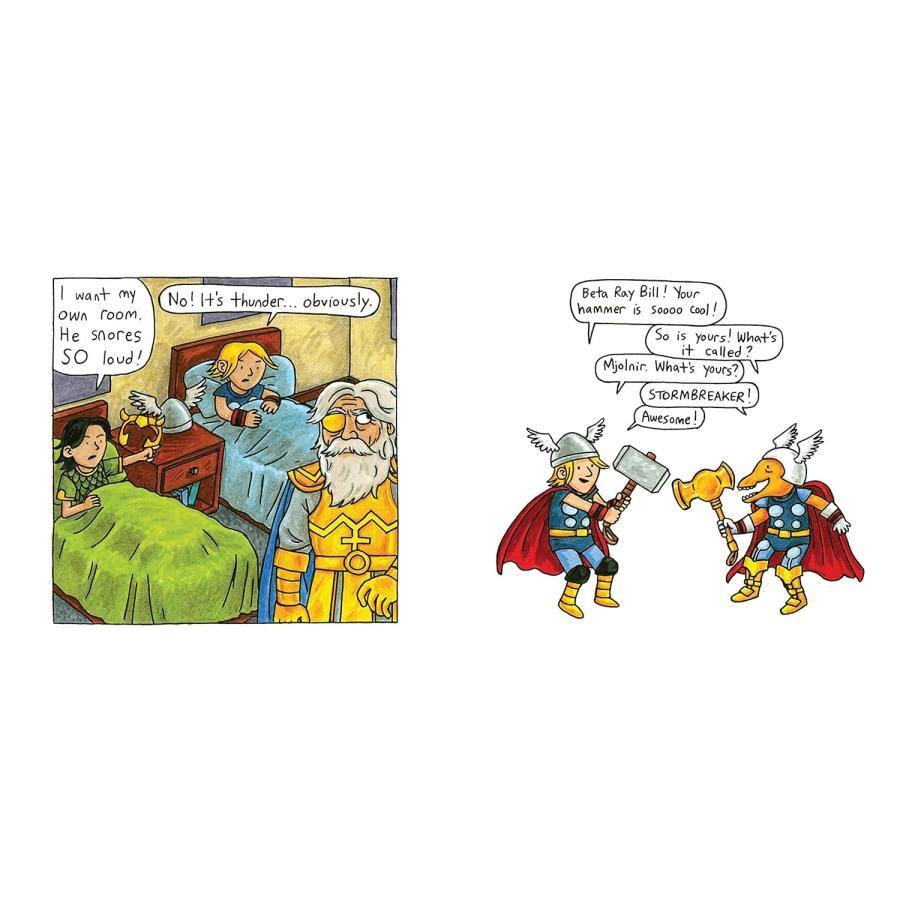 &quot;THOR AND LOKI MIDGARD FAMILY MAYHEM&quot; Jeffrey Brown (author) CHRONICLE BOOKS (USA).