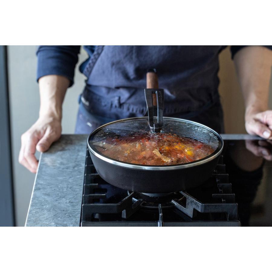 Vermicular Frying Pan, 26cm, Deep, Walnut