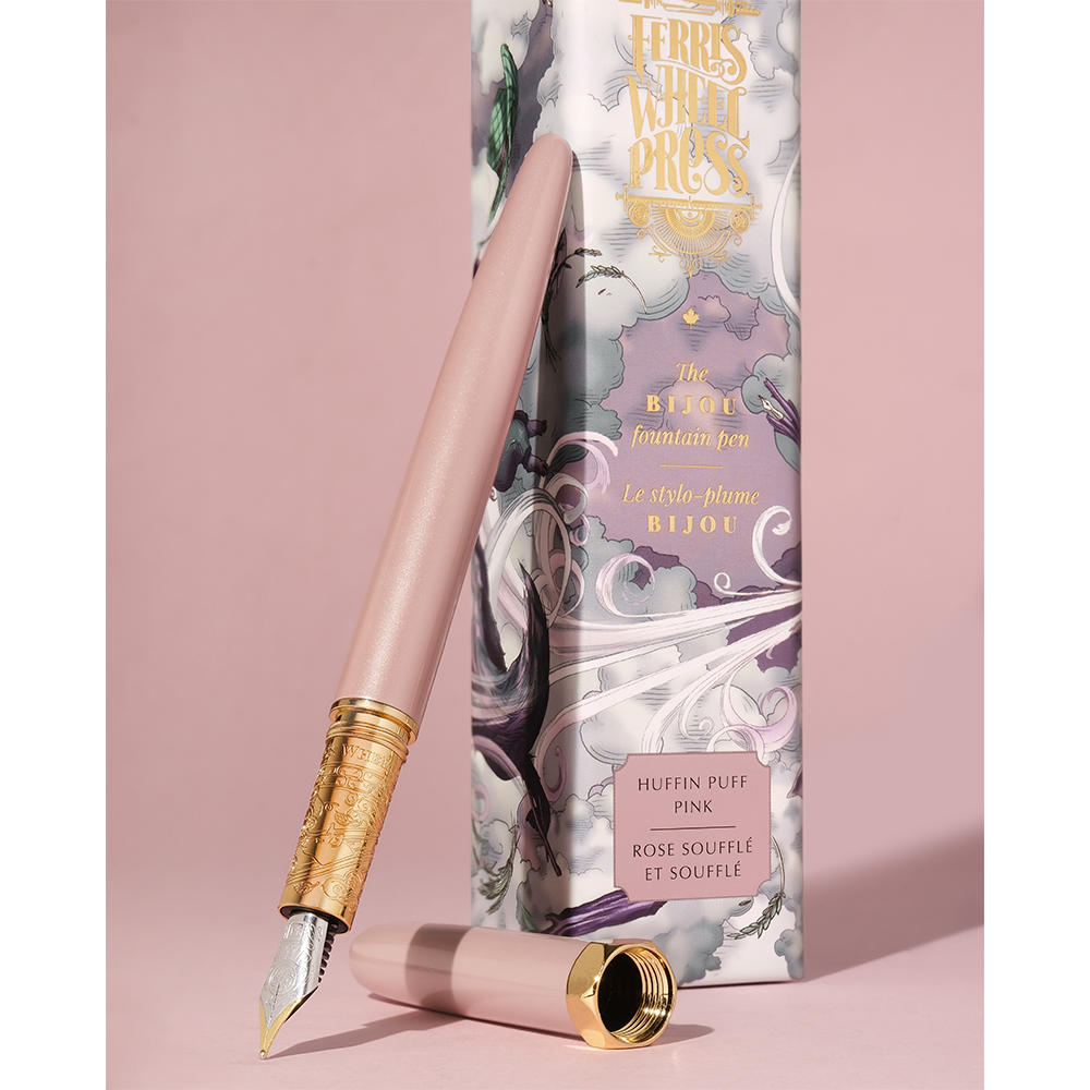 [Selectable nib width] Ferris Wheel Press Fountain Pen Bijou Huffin Puff Pink Ferris