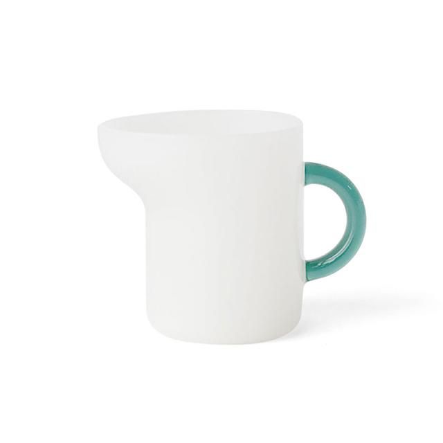 [amabro] Mini pitcher, white x green