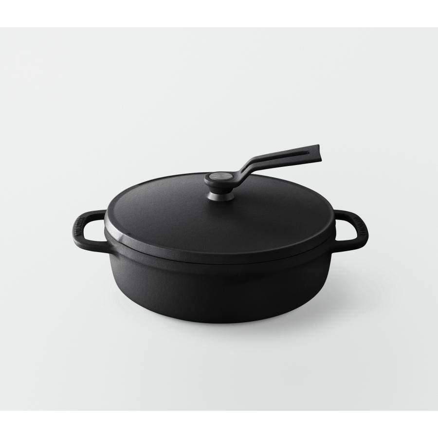 Vermicular Oven Pot 2 Shallow 18cm Matte Black