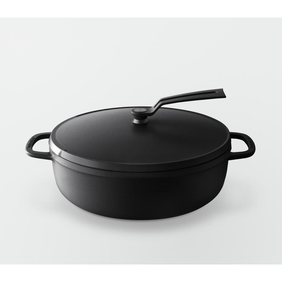 Vermicular Oven Pot 2 Shallow 26cm Matte Black