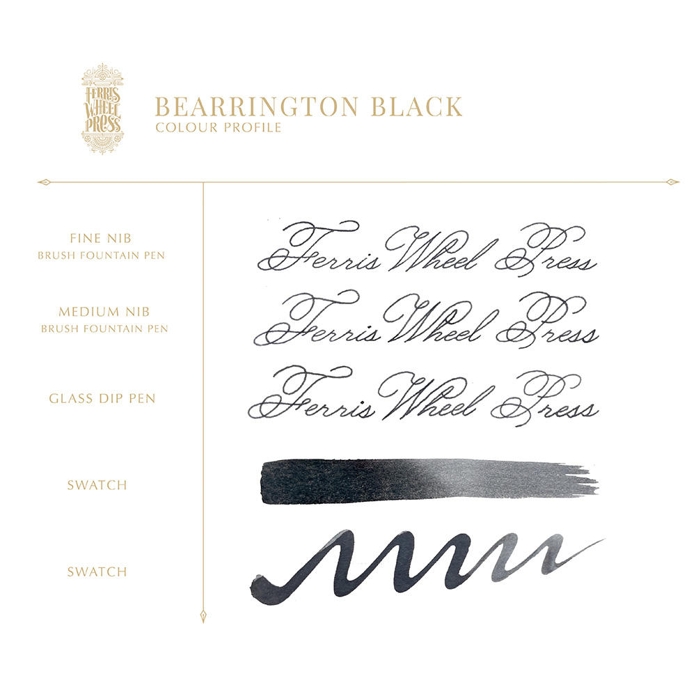 [38ml] Ferris Wheel Press BEARRINGTON BLACK Ferris Ink