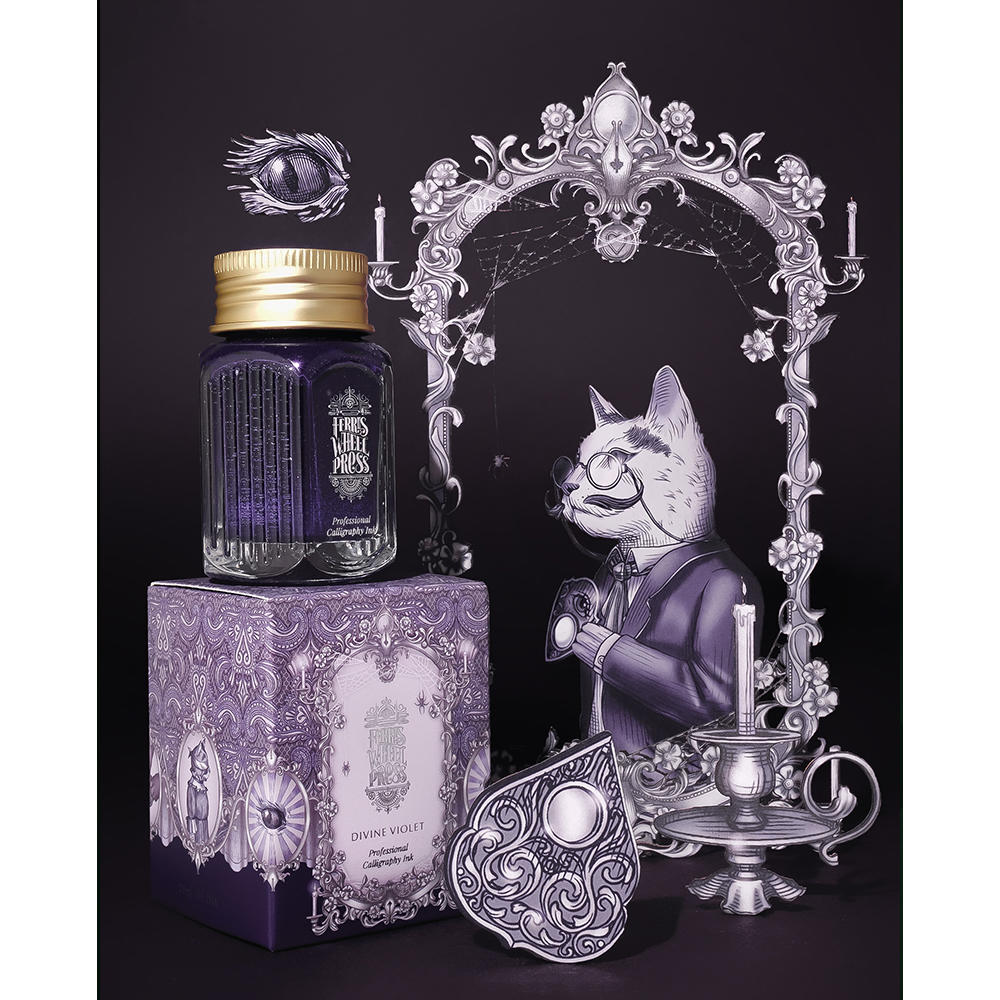 [28ml] Ferris Wheel Press Fanciful Events Collection (pigment ink) Divine Violet Ferris Ink