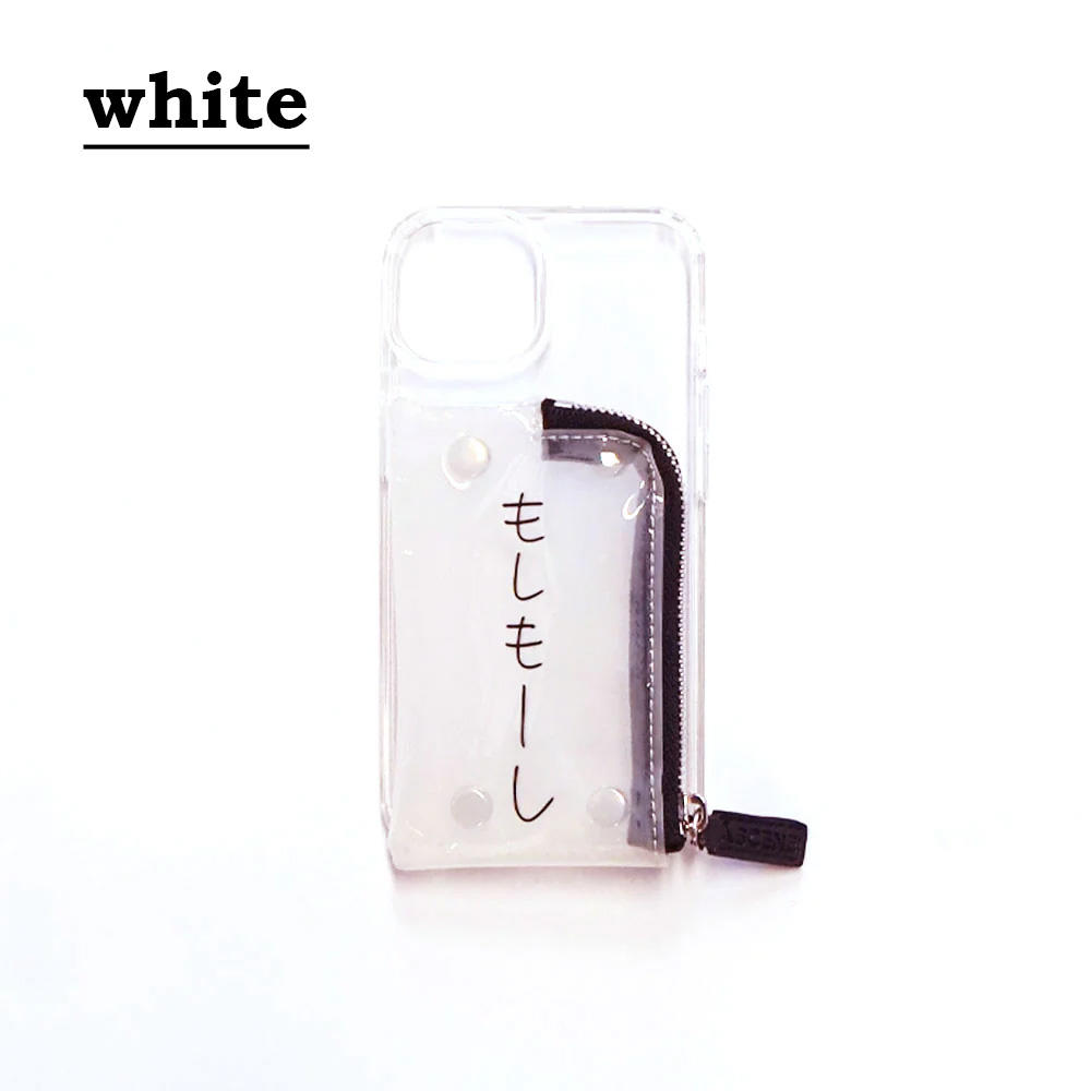 [KenKagami × A SCENE] [iPhone14] B&C PVC clear case ＜Hello＞ *Choose from 3 types*