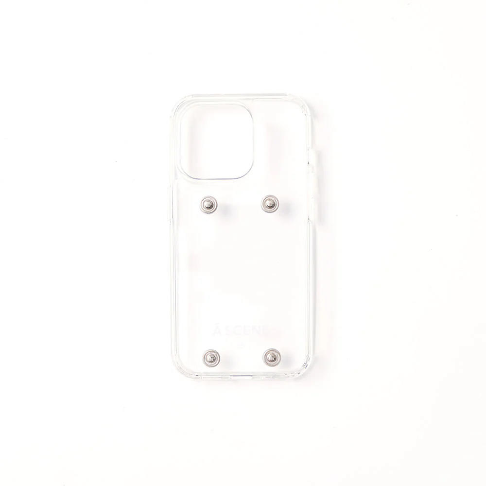 [KenKagami × A SCENE] [iPhone15Pro] B&C PVC clear case ＜Hello＞ *Choose from 3 types*