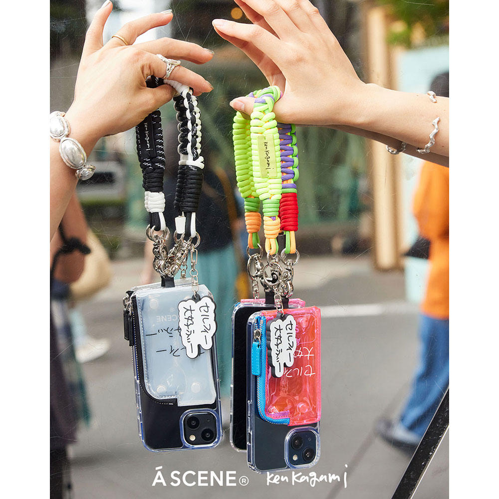 [KenKagami × A SCENE] [iPhone14] B&C PVC clear case <Selfie-loving> *Choose from 3 types*