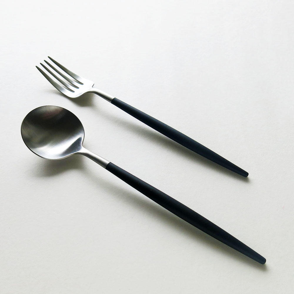 [Cutipol] GOA/Dinner Fork/Black×Silver