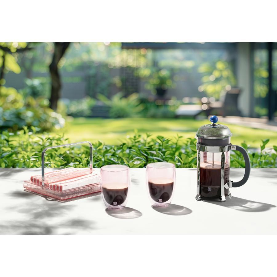 BODUM CHAMBORD French Press Coffee Maker, Green x Pink x Grey