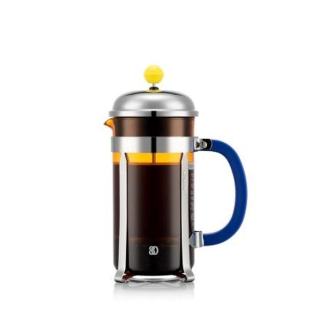 BODUM CHAMBORD French press coffee maker, orange x yellow x blue