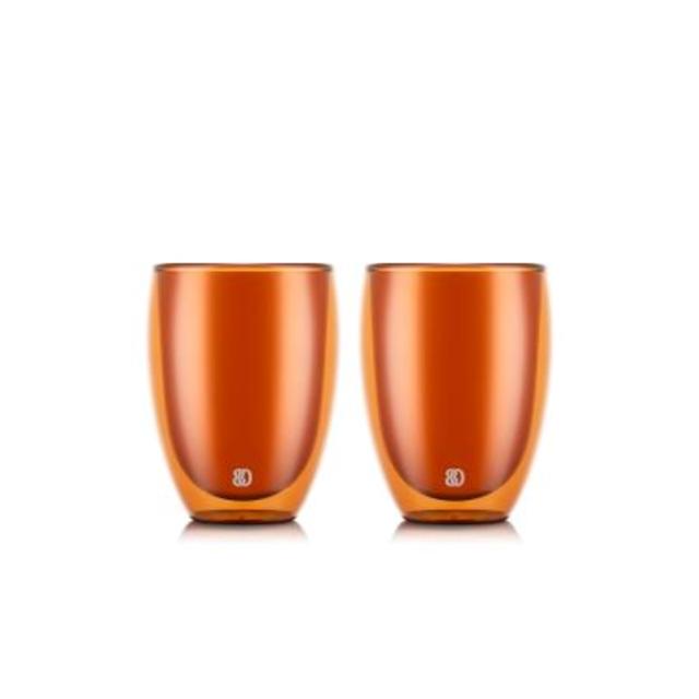 BODUM PAVINA Double Wall Glass (Set of 2) Flame Orange