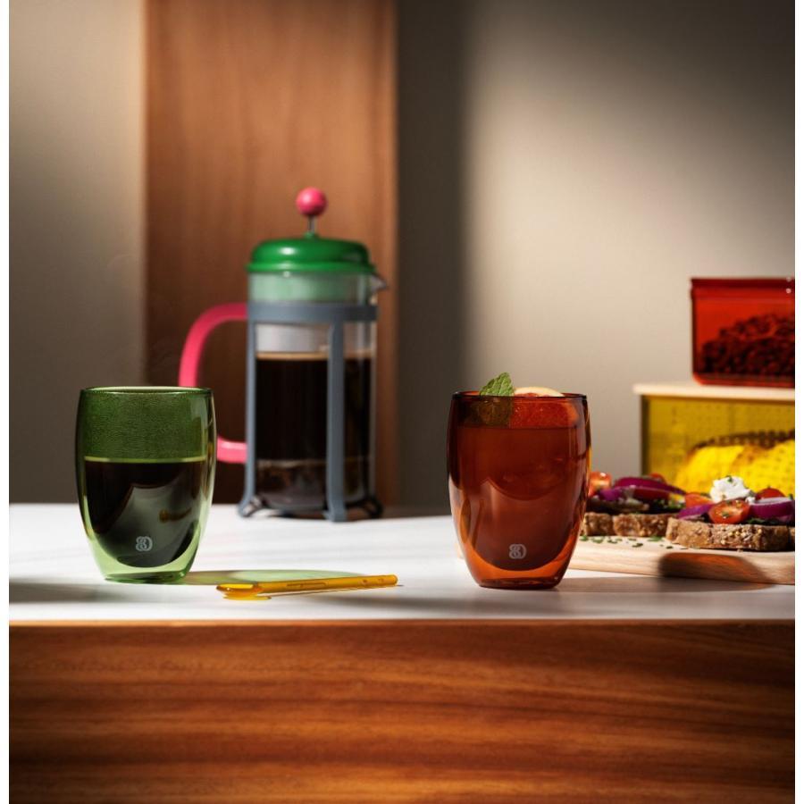 BODUM PAVINA Double Wall Glass (Set of 2) Flame Orange