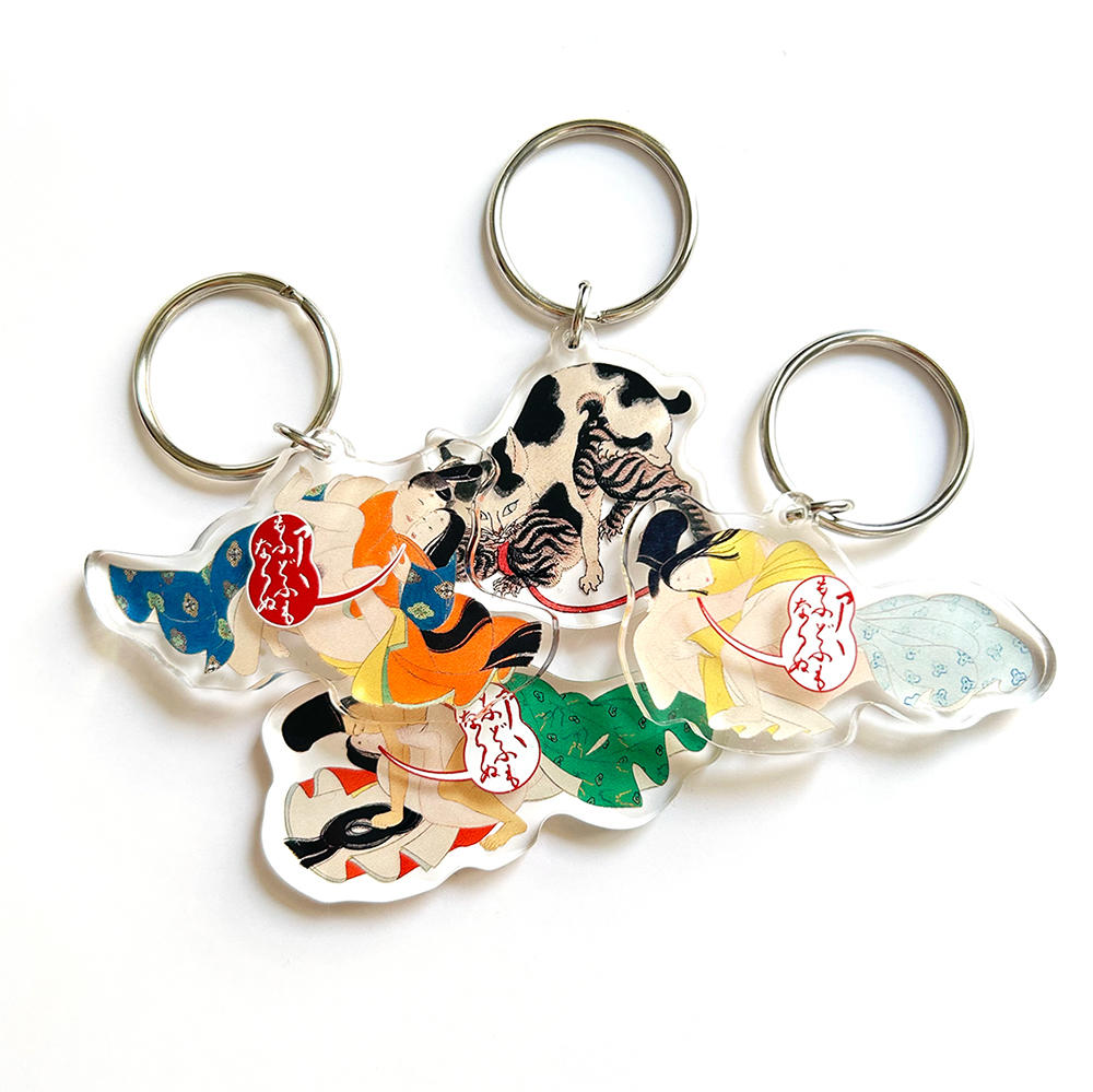 [Goods: Shunga] Keychain B Flowers and Birds Yojo Azuma Genji