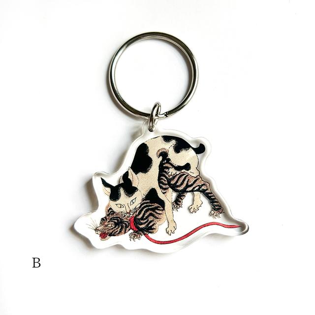 [Goods: Shunga] Keychain B Flowers and Birds Yojo Azuma Genji