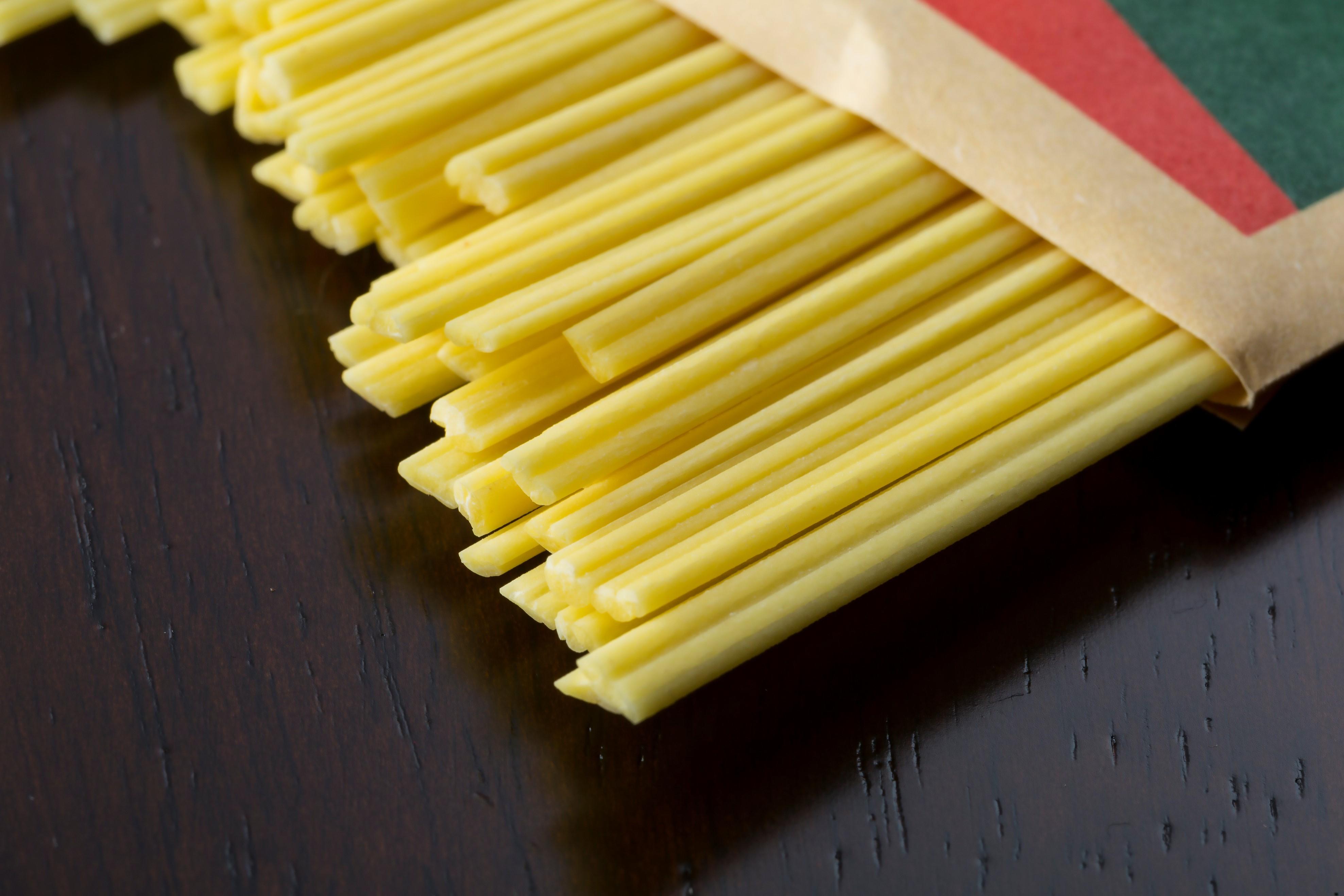 Hand-pulled olive pasta