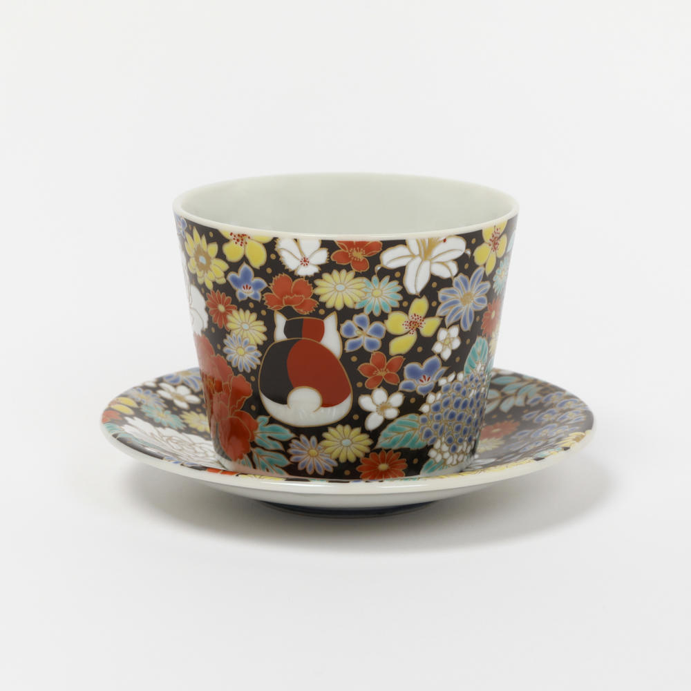 [IP] [Now accepting reservations] Natsume&#39;s Book of Friends Kutani ware cup and small plate set Hanazumi