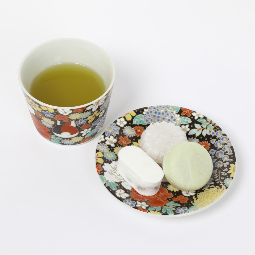 [IP] [Now accepting reservations] Natsume&#39;s Book of Friends Kutani ware cup and small plate set Hanazumi