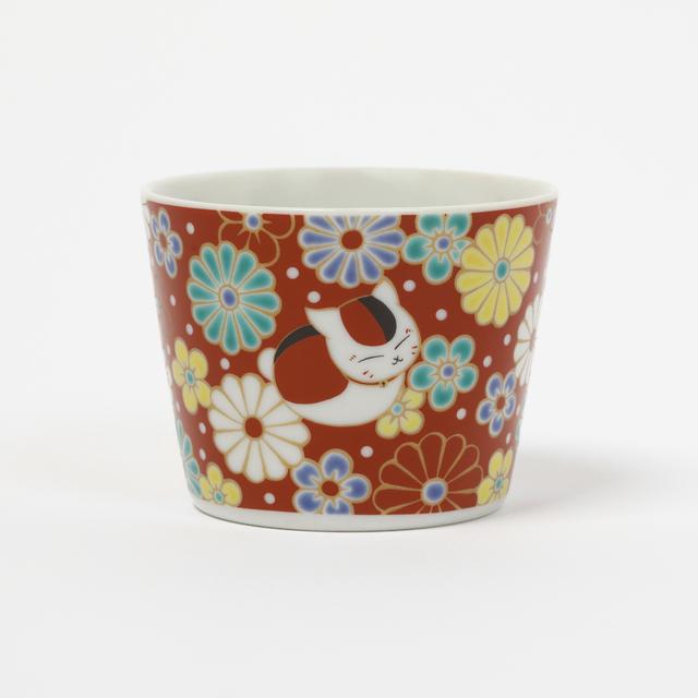 [IP] [Now accepting reservations] Natsume&#39;s Book of Friends Kutani ware cup and small plate set with plum and chrysanthemum pattern