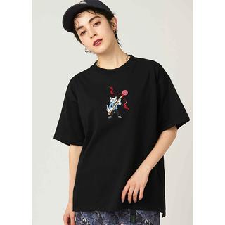 Tシャツ カンフーキャットと獅子舞（「グラニフ」×石黒亜矢子　コラボ商品）