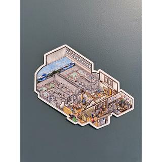 [Shioya Ayumi] Public bath illustration magnet &quot;Kosugiyu&quot;