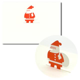 ポップアップ・クリスマスカード　Little Santa Card　駒形克己 