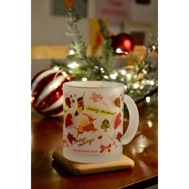 Christmas Glass Mug【Christmas 2024】LITTLE FUNNY FACE HOLIDAY GIFT SHOP