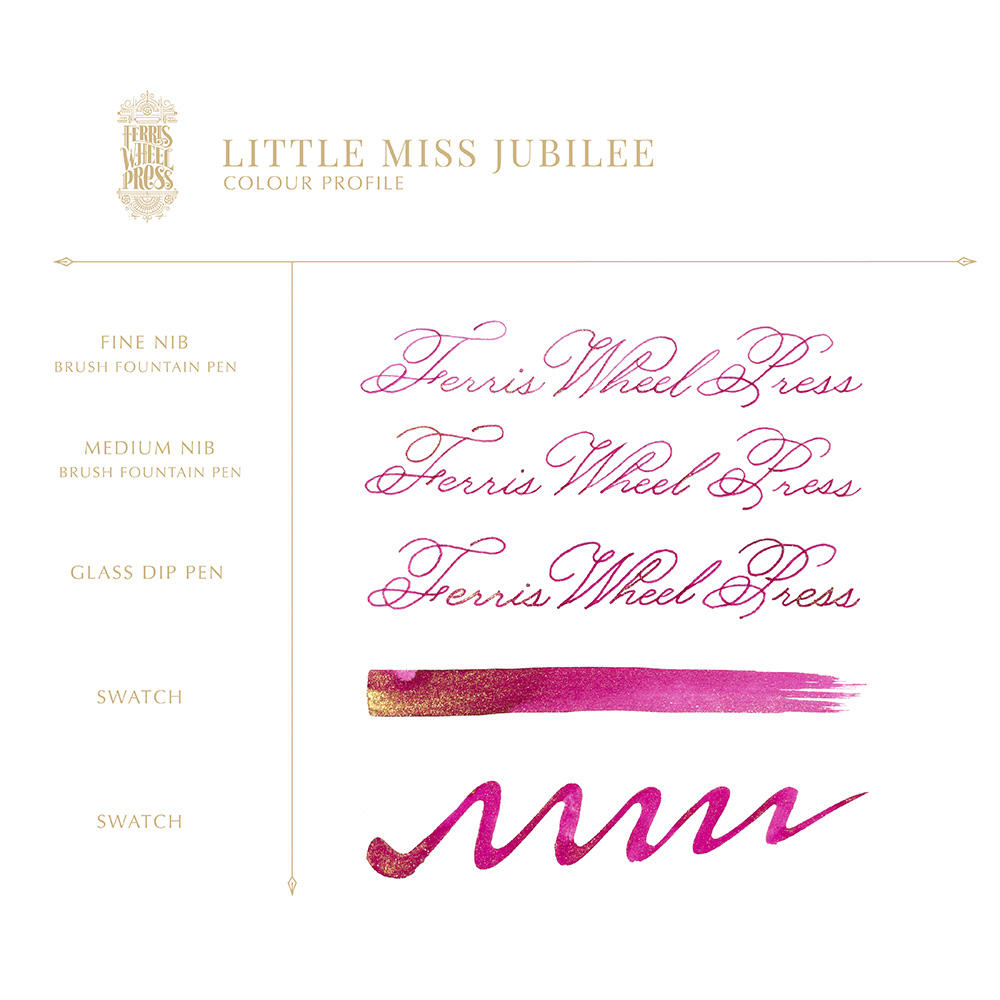 【予約：38ml】Ferris Wheel Press　Little Miss Jubilee　フェリス インク　※11月末～12月上旬発送予定