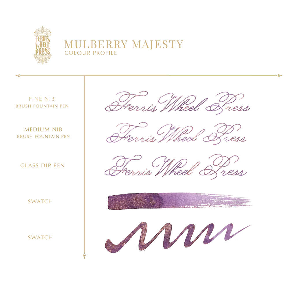 [38ml] Ferris Wheel Press Mulberry Majesty Ferris Ink