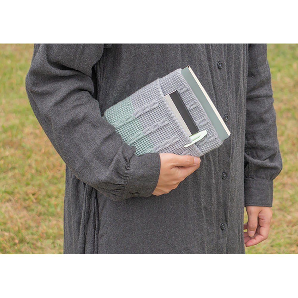 Book sweater (light gray/mint)