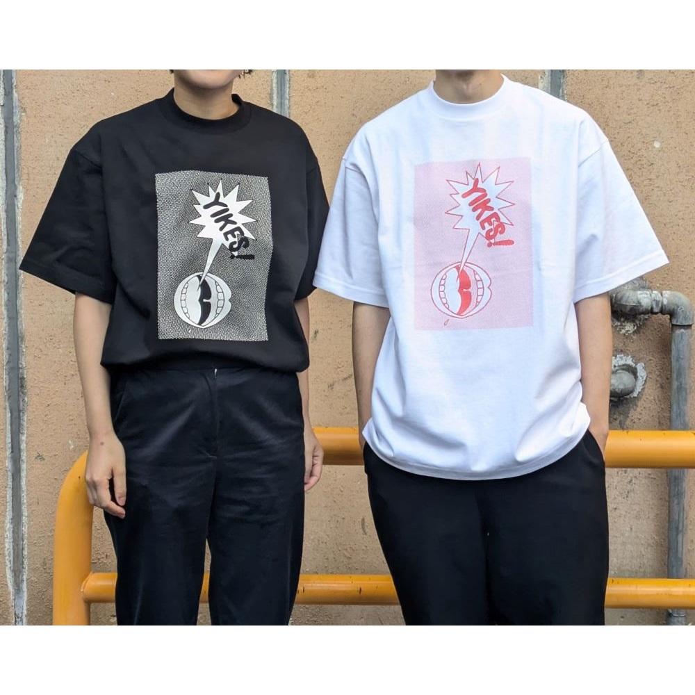 [Tadanori Yokoo] T-shirt "YIKES!" (black)