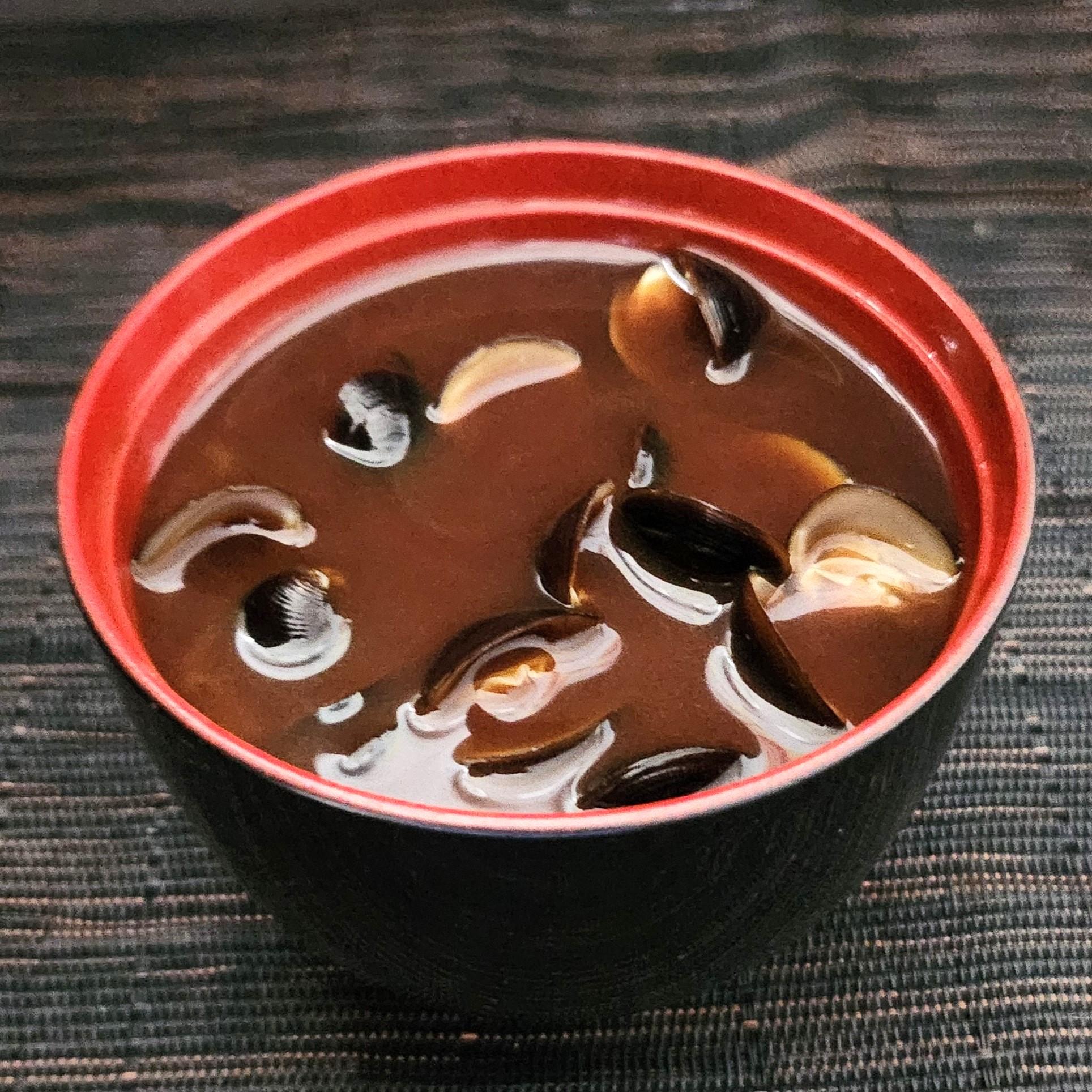 [Tsutaya Juzaburo Fair] Ginza Mikawaya Miso Soup Instant Shellfish Soup Red Miso