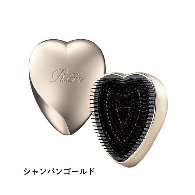 ReFa HEART BRUSH, Champagne Gold