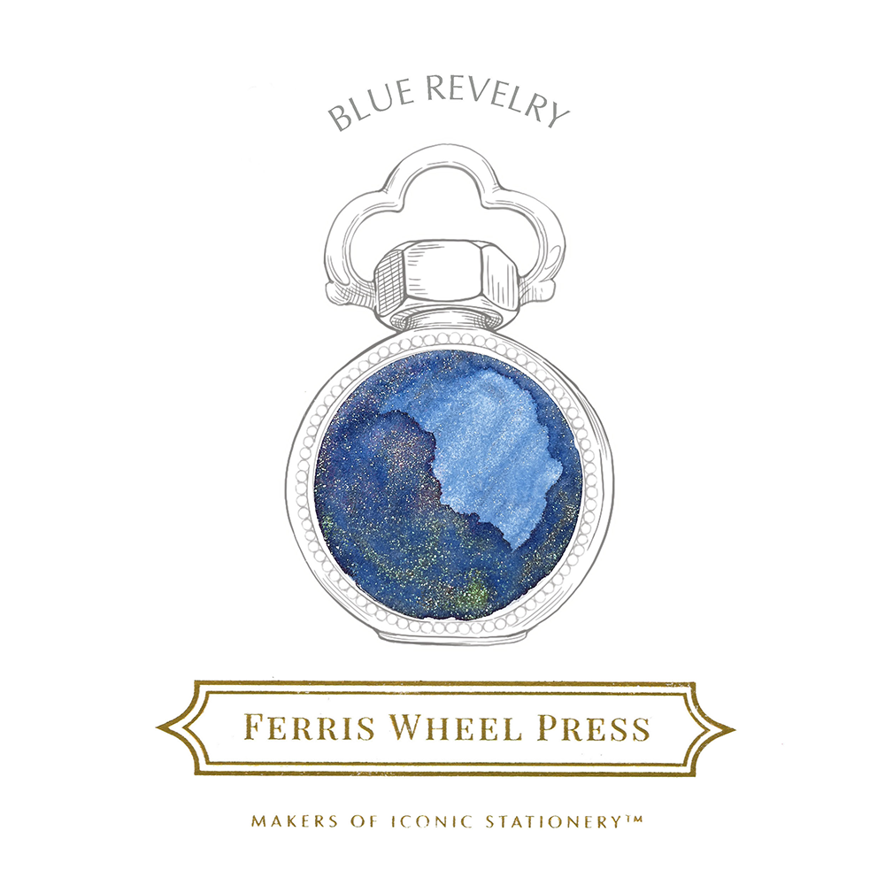 【予約：38ml】Ferris Wheel Press　Blue Revelry　フェリス インク　※2月中旬～下旬頃発送予定