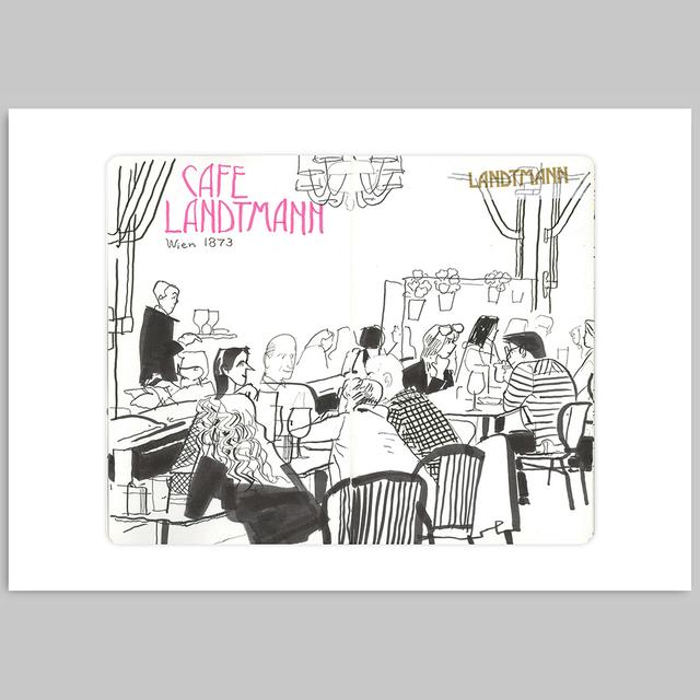 [Takeuma Sketch Reproduction Original Drawing/Sheet 13] CAFE Landman *Scheduled to be shipped approximately 2 weeks after order