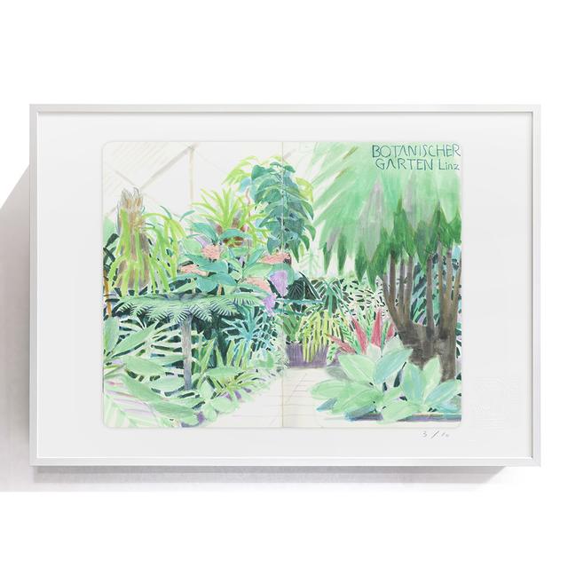 [Takeuma Sketch Reproduction Framed/Sheet 14] Linz Botanical Garden *Scheduled to be shipped in mid-April