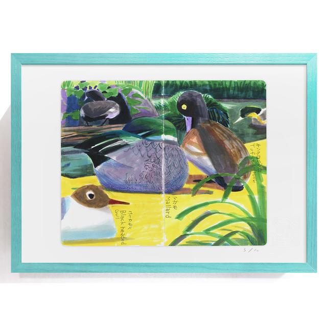 [Takeuma Sketch Reproduction Framed/Sheet 20] Waterfowl *Scheduled to be shipped in mid-April